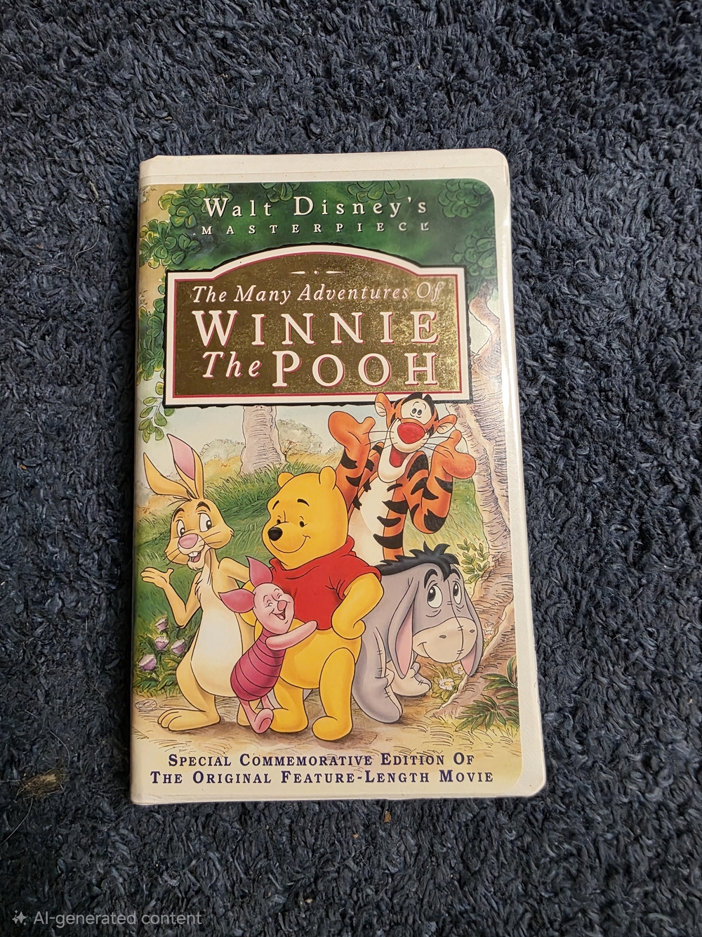 1996 Walt Disney’s The Many Adventures of Winnie the Pooh VHS